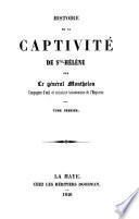 Histoire de la captivité de Ste-Hélène