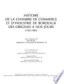 Histoire de la Chambre de Commerce et d'Industrie de Bordeaux