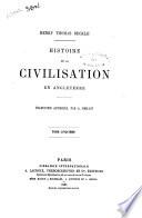 Histoire de la civilisation en Angleterre Henry Thomas Buckle