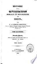 Histoire de la civilisation morale et religieuse des Grecs