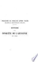 Histoire de la conquête de l'Abyssinie, (XVIe siècle).