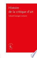 Histoire de la critique d'art