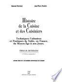 Histoire de la cuisine et des cuisiniers