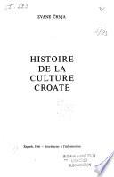 Histoire de la culture croate