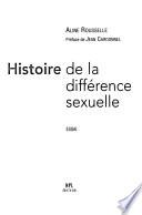 Histoire de la différence sexuelle