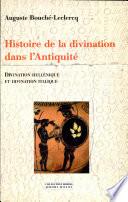 Histoire de la divination dans l'antiquité