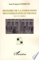 Histoire de la formation des enseignants en France