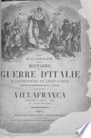 Histoire de la Guerre d'Italie. Illustrations de Janet-Lange, cartes géographiques de A. H. Dufour. Solferino. (Villafranca.).