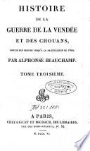 Histoire de la guerre de la Vendée