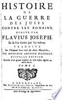 Histoire de la guerre des Juifs contre les Romains. 1 (1703)