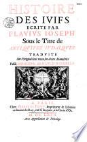 Histoire de la guerre des Juifs contre les Romains