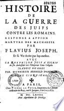 Histoire de la guerre des Juifs contre les Romains