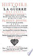 Histoire de la guerre des juifs contre les romains