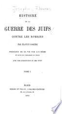 Histoire de la guerre des juifs contre les romanins