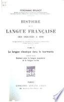 Histoire de la langue française