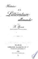 Histoire de la littérature allemande