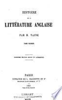 Histoire de la littérature anglaise. 4 (1905)