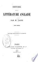Histoire de la littérature anglaise