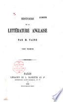 Histoire de la littérature anglaise