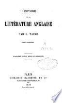 Histoire de la littérature anglaise