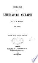 Histoire de la littérature anglaise