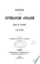 Histoire de la littérature anglaise