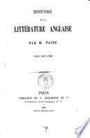Histoire de la littérature anglaise par H. Taine