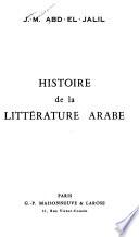Histoire de la littérature arabe