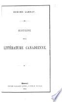 Histoire de la littérature canadienne