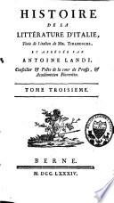 Histoire de la littérature d'Italie