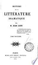 Histoire de la littérature dramatique