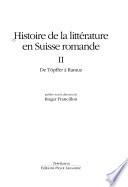 Histoire de la littérature en Suisse romande
