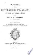 Histoire de la littérature française au dix-septième siècle: La seconde génération de maitres: Boileau, Racine, La Fontaine, Bourdaloue, La Bruyère, Fénelon