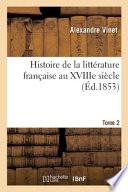 Histoire de la littérature française au XVIIIe siècle
