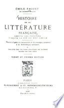 Histoire de la littérature française depuis les origines jusqu'à la fin du XVIe siècle