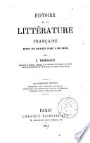 Histoire de la littérature francaise depuis ses origines jusqu'a nos jours