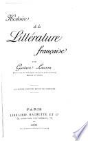 Histoire de la littérature française
