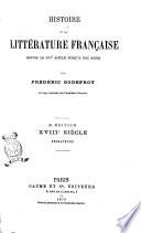 Histoire de la Litterature Francaise 
