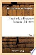Histoire de La Litterature Francaise