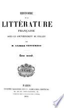 Histoire de la littérature française sous le gouvernement de juillet