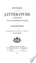 Histoire de la littérature française sous le gouvernement de juillet