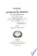Histoire de la littérature Hindoui et Hindoustani