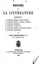 Histoire de la littérature