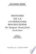 Histoire de la littérature mauricienne de langue française