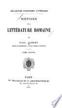 Histoire de la Littérature romaine