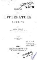 Histoire de la littérature romaine
