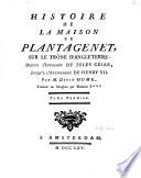 Histoire de la maison de Plantagenet, sur le trône d'Angleterre