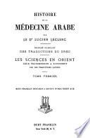 Histoire De LA Medicine Arabe