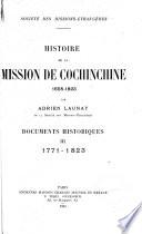 Histoire de la mission de Cochinchine, 1658-1823: 1771-1823