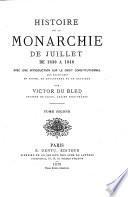 Histoire de la monarchie de juillet de 1830 à 1848